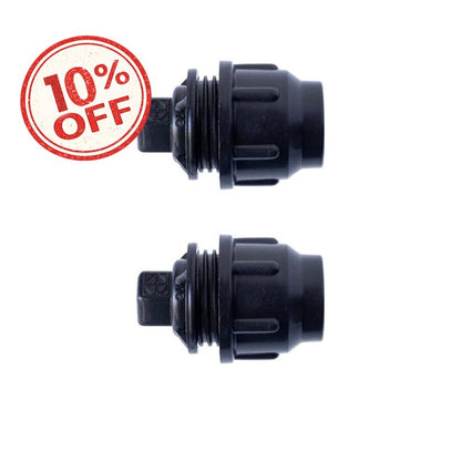 RentACoop Secure Non-Adhesive PVC (S.N.A.P) Watering System End Cap Pack of 2