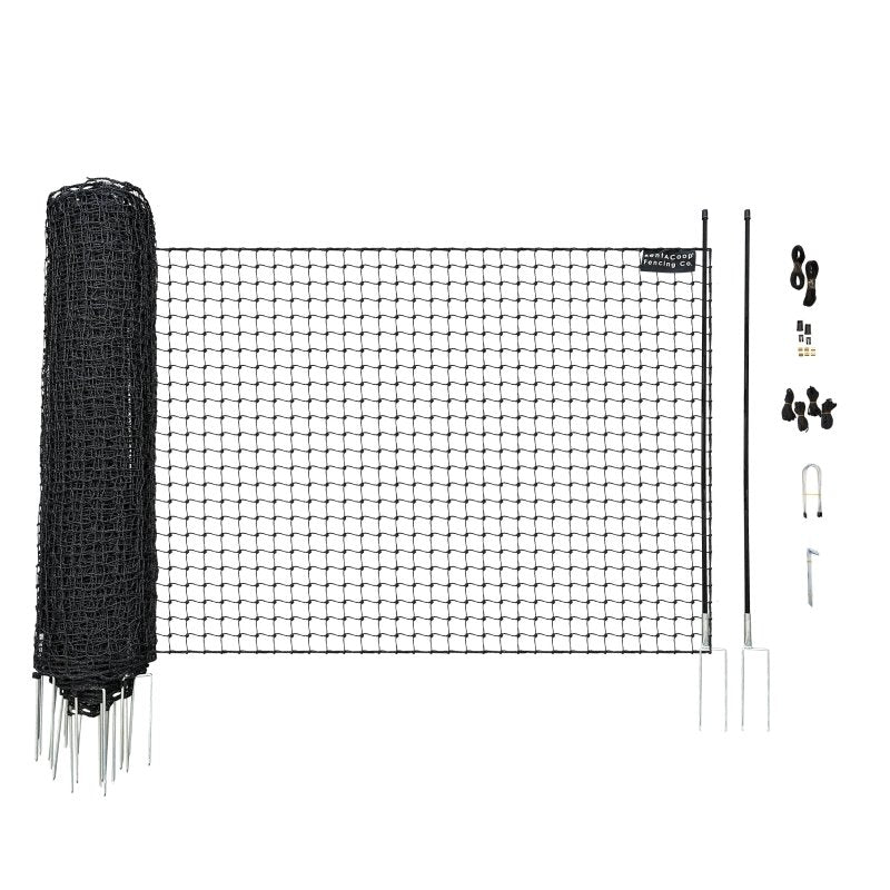 RentACoop Non-Electric Black Boundary Fence
