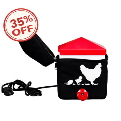 RentACoop Zero Chill Heated Drinker – 64 oz All-in-One Poultry Waterer with Heater &amp; Insulated Cover