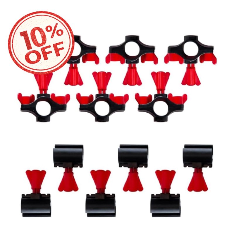 RentACoop Secure Non-Adhesive PVC (S.N.A.P) Watering System S.N.A.P Clips and Hubs Pack of 6