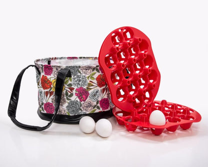 RentACoop Egg Trays and Floral Pop Egg Bag Bundle