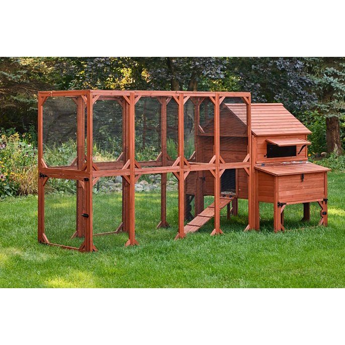 Chicken Coop for 10 Chickens – Rhode Island Homestead Coop with Run Extension Options