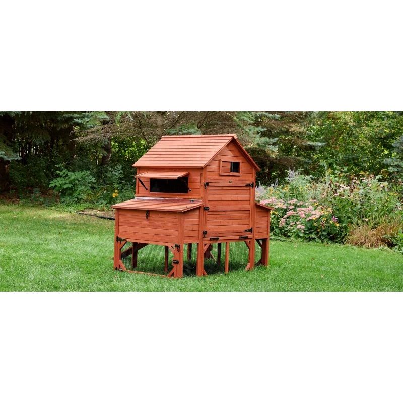 Chicken Coop for 10 Chickens – Rhode Island Homestead Coop with Run Extension Options