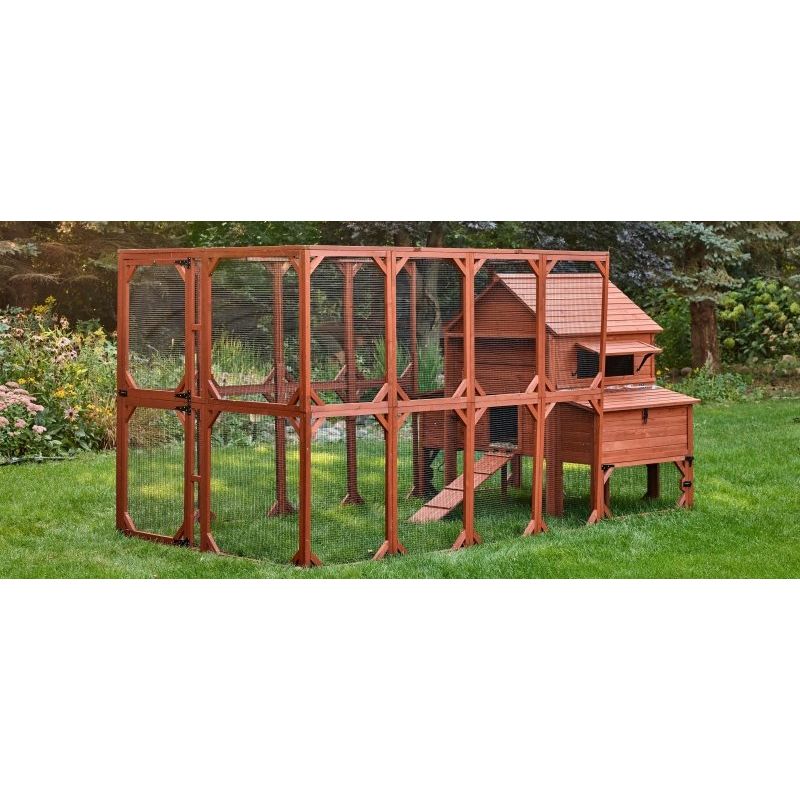 Chicken Coop for 10 Chickens – Rhode Island Homestead Coop with Run Extension Options
