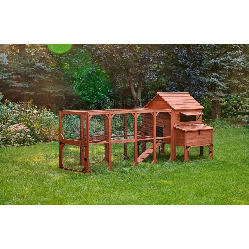 Chicken Coop for 10 Chickens – Rhode Island Homestead Coop with Run Extension Options