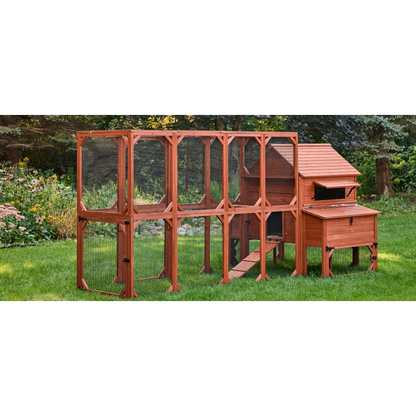 Chicken Coop for 10 Chickens – Rhode Island Homestead Coop with Run Extension Options