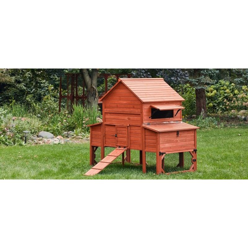 Chicken Coop for 10 Chickens – Rhode Island Homestead Coop with Run Extension Options