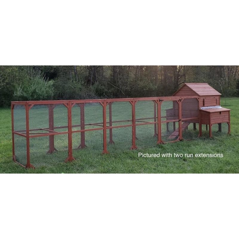 Chicken Coop for 10 Chickens – Rhode Island Homestead Coop with Run Extension Options