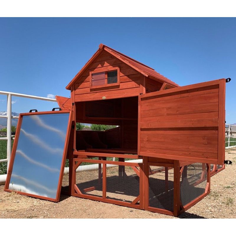 Chicken Coop for 10 Chickens – Rhode Island Homestead Coop with Run Extension Options
