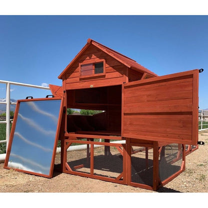 Chicken Coop for 10 Chickens – Rhode Island Homestead Coop with Run Extension Options