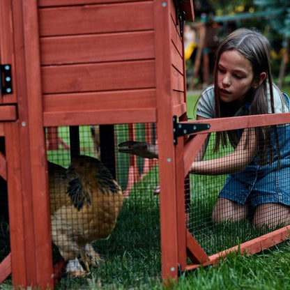 Chicken Coop for 10 Chickens – Rhode Island Homestead Coop with Run Extension Options