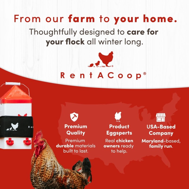 RentACoop Thermo Bucket Belt SM with Insulated Wrap  fits RentACoop 1Gal and 2Gal High Rise Waterers