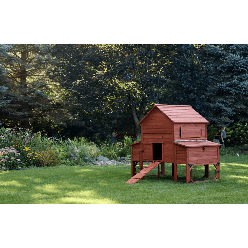 Chicken Coop for 10 Chickens – Rhode Island Homestead Coop with Run Extension Options