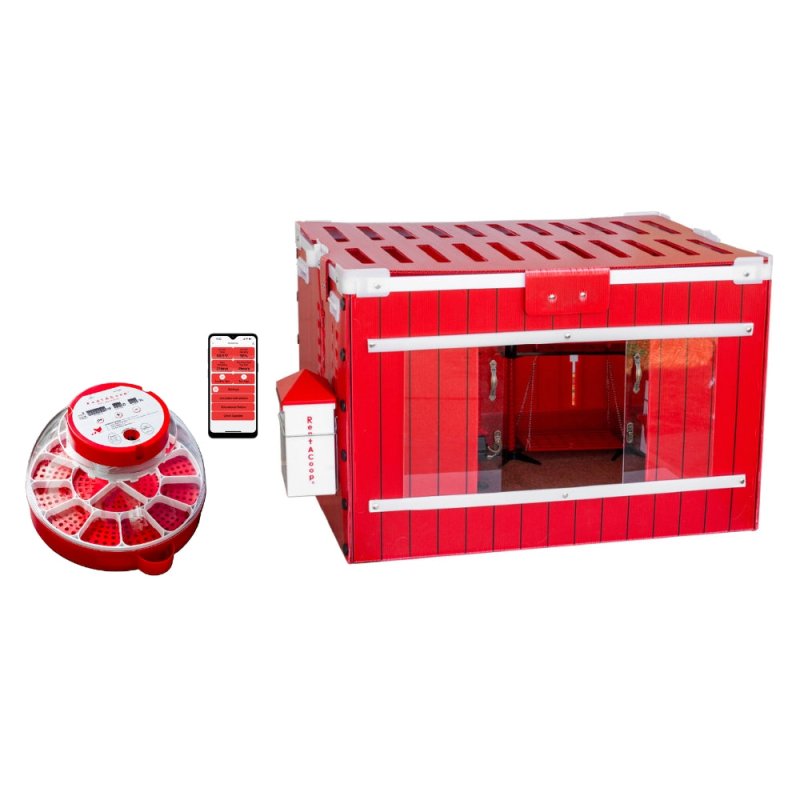 RentACoop Little Red Barn Set &amp; Incubator Bundle
