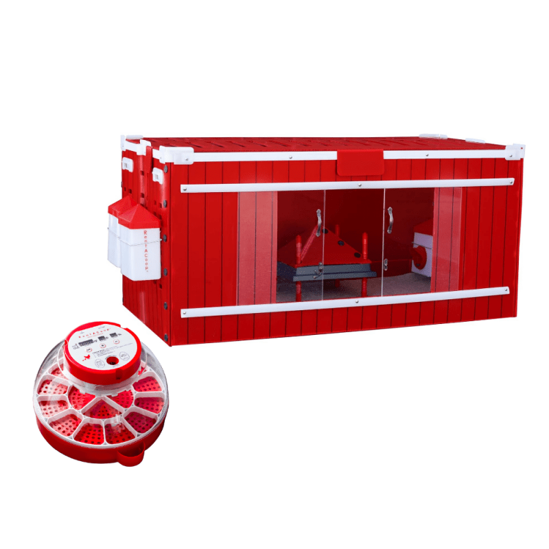 RentACoop Big Red Barn Set and Incubator Bundle