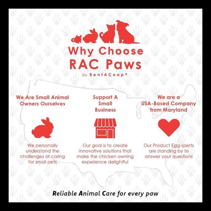 RAC Paws 32oz(1L) Small Animal Drinker with No-Drip Brass Nipple - Suitable for Small Pets, Bunnies, Hamsters, Guinea Pigs, Rabbits, Chinchillas, Mice and Rats