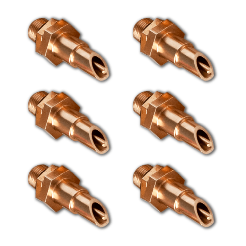 RAC Paws DIY Waterer Kit – Six (6) Pack Horizontal Brass Nozzles – Great for Rabbits, Guinea Pigs, Ferrets and Other Small Animals