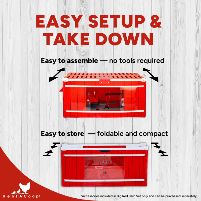 RentACoop Big Red Barn Set and Incubator Bundle