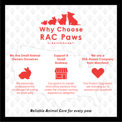 RAC Paws by RentACoop DIY Auto-Fill Metal Cup Waterer Kit 2-Pack - Great for Small Animals, Pets, Bunnies, Ferret, Chickens, Hamsters, Guinea Pigs, Rabbits, Chinchillas, Mice, Rats