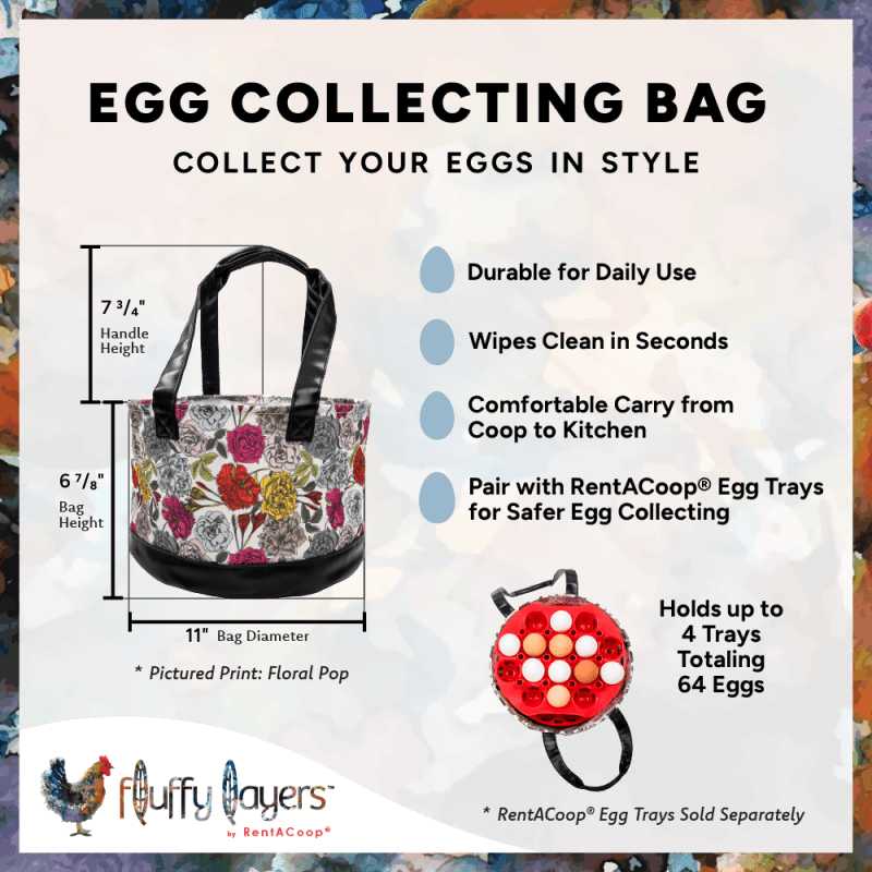 RentACoop Egg Trays and Vintage Flock Egg Bag Bundle