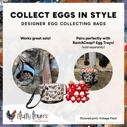 RentACoop Egg Trays and Vintage Flock Egg Bag Bundle