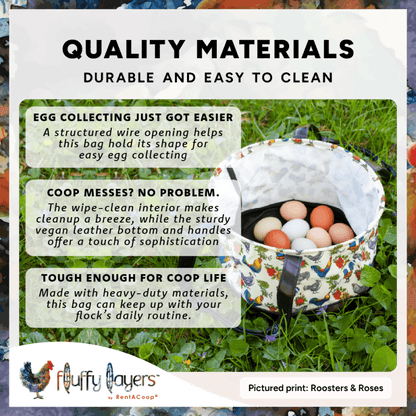 RentACoop Egg Trays and Vintage Flock Egg Bag Bundle