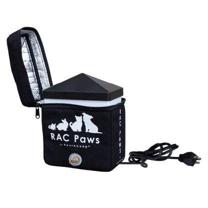 RAC Paws by RentACoop Zero Chill Heated Drinker – 64 oz All-in-One Small Animal Waterer with Heater &amp; Insulated Cover