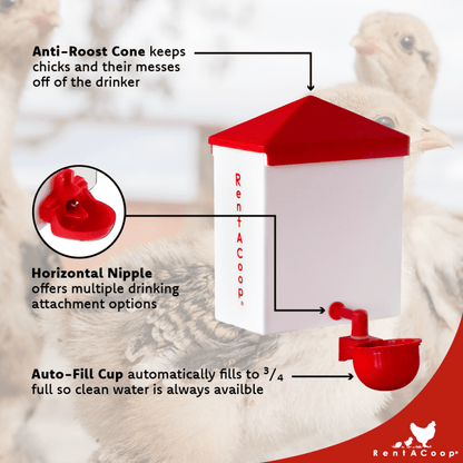64oz Automatic Refill Chick Cup Drinker Waterer