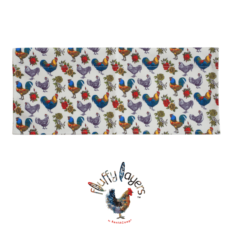 Fluffy Layers Coop Valances - Roosters &amp; Roses