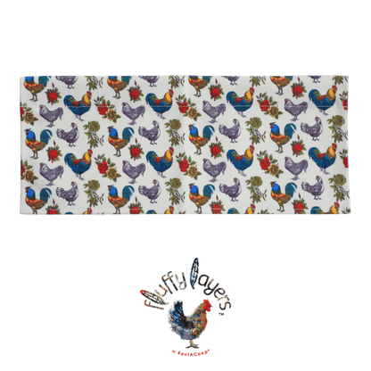 Fluffy Layers Coop Valances - Roosters &amp; Roses