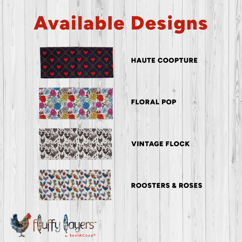 Fluffy Layers Coop Valances - Roosters &amp; Roses