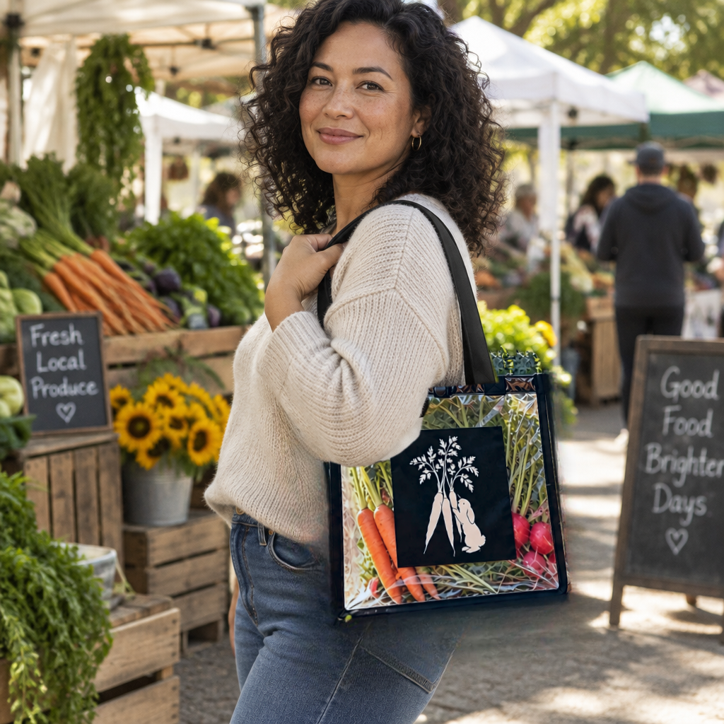 Silhouette Pet RAC Paws Tote | Clear Farmers Market Tote