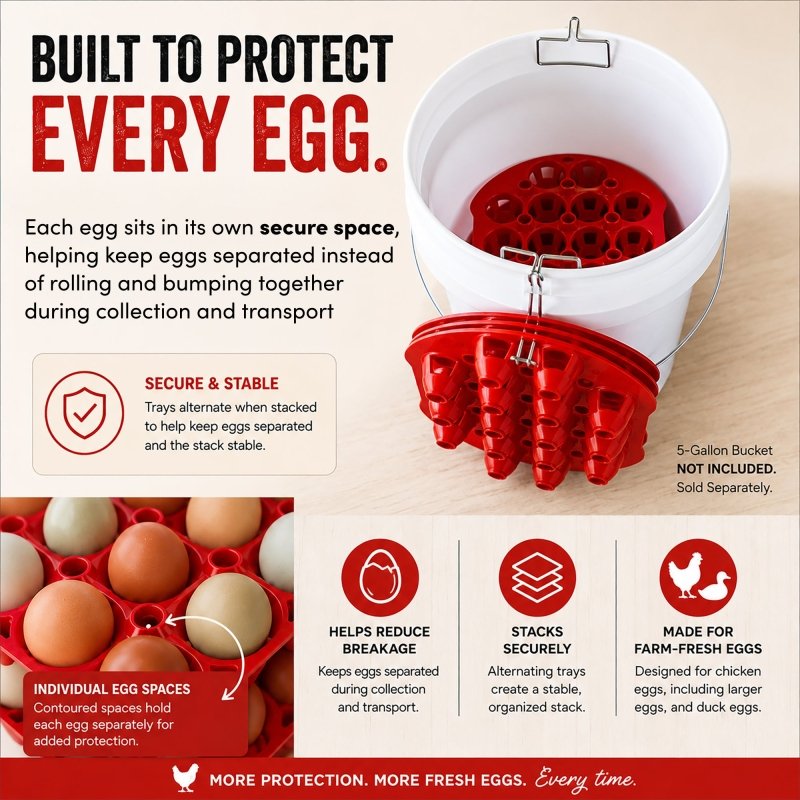 300 Egg Multi-Tray Chicken Egg Storage &amp; Transport Kit by RentACoop - RentACoop